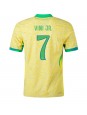 Brazílie Vinicius Junior #7 Domácí Dres Copa America 2024 Krátký Rukáv